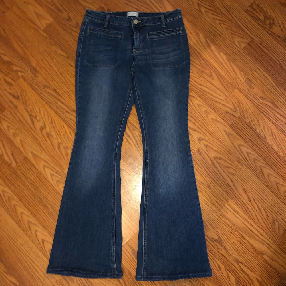 Altar’d State | Dark Wash Wide Legged Flare Jeans